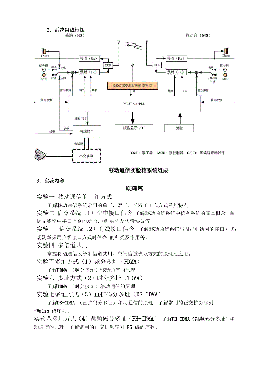 移动通信综合实验系统简介_第2页