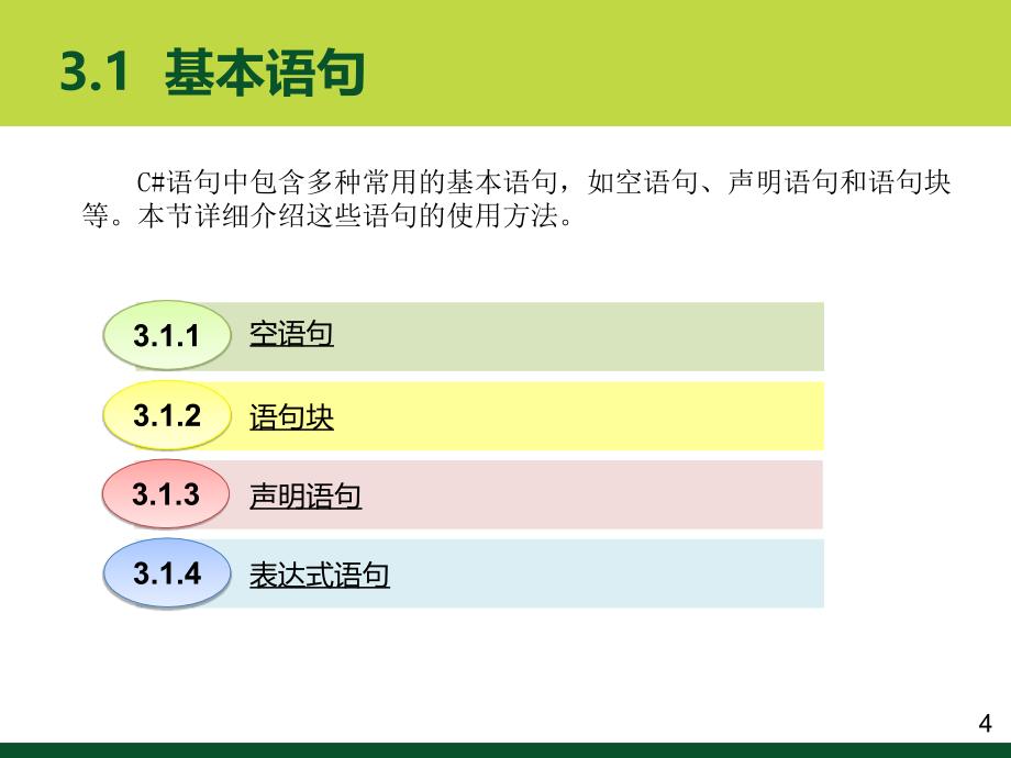 C#教学课件：第三章 流程控制语句_第4页