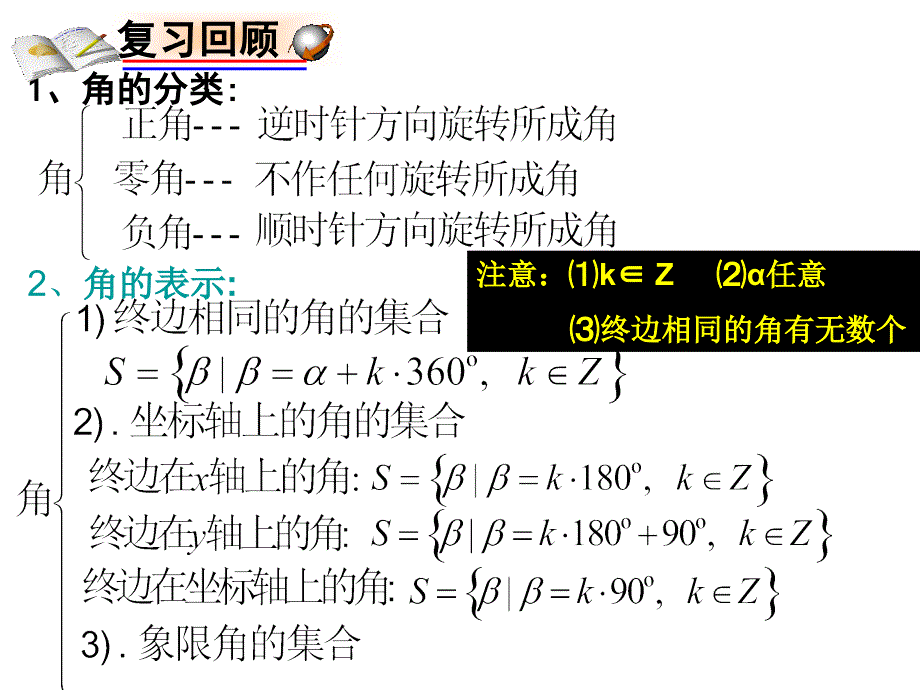 弧度制和弧度制与角度制的换算ppt课件_第3页