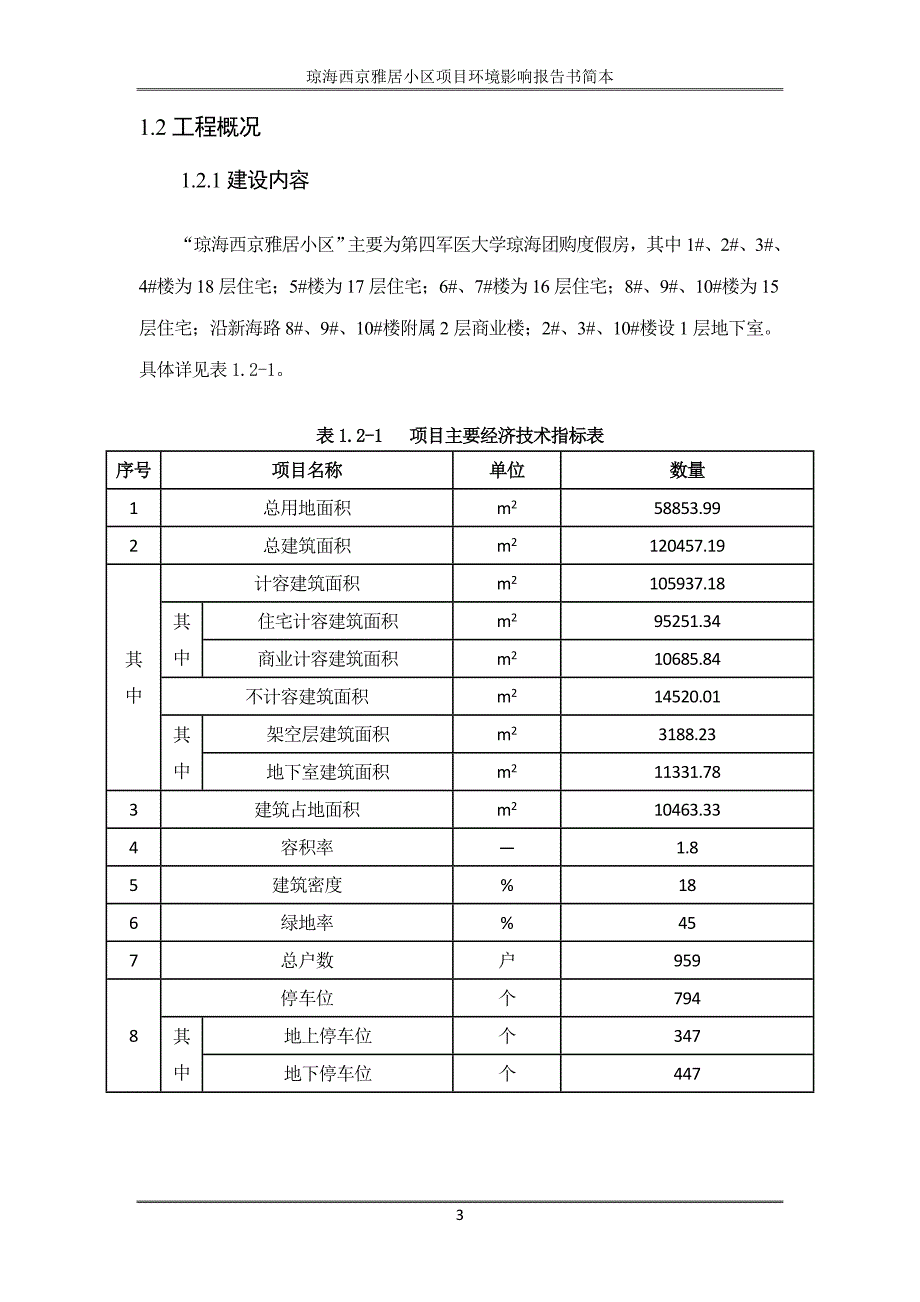 琼海西京雅居小区项目环境影响报告书简本_第4页