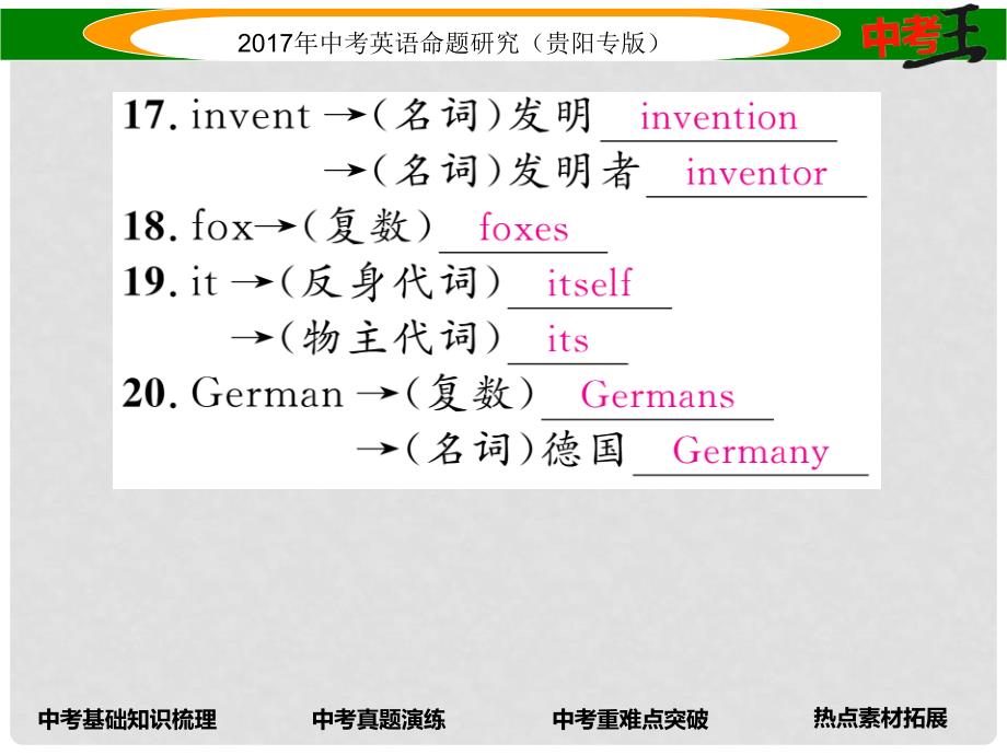 中考英语命题研究 第一部分 教材知识梳理篇 八下 Units 710（精讲）课件_第4页