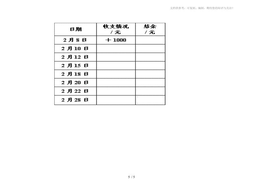 小学数学六年级下册第一单元测试卷试卷_第5页