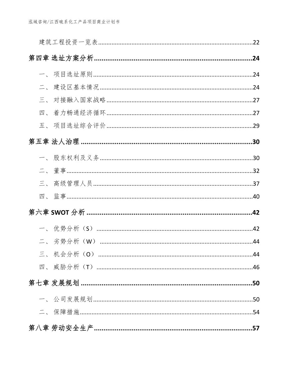 江西硫系化工产品项目商业计划书_第2页