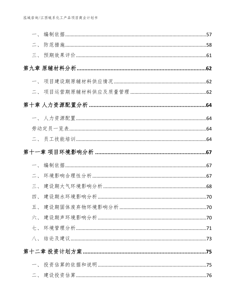 江西硫系化工产品项目商业计划书_第3页