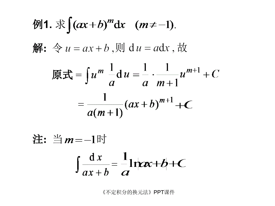 不定积分的换元法课件_第2页