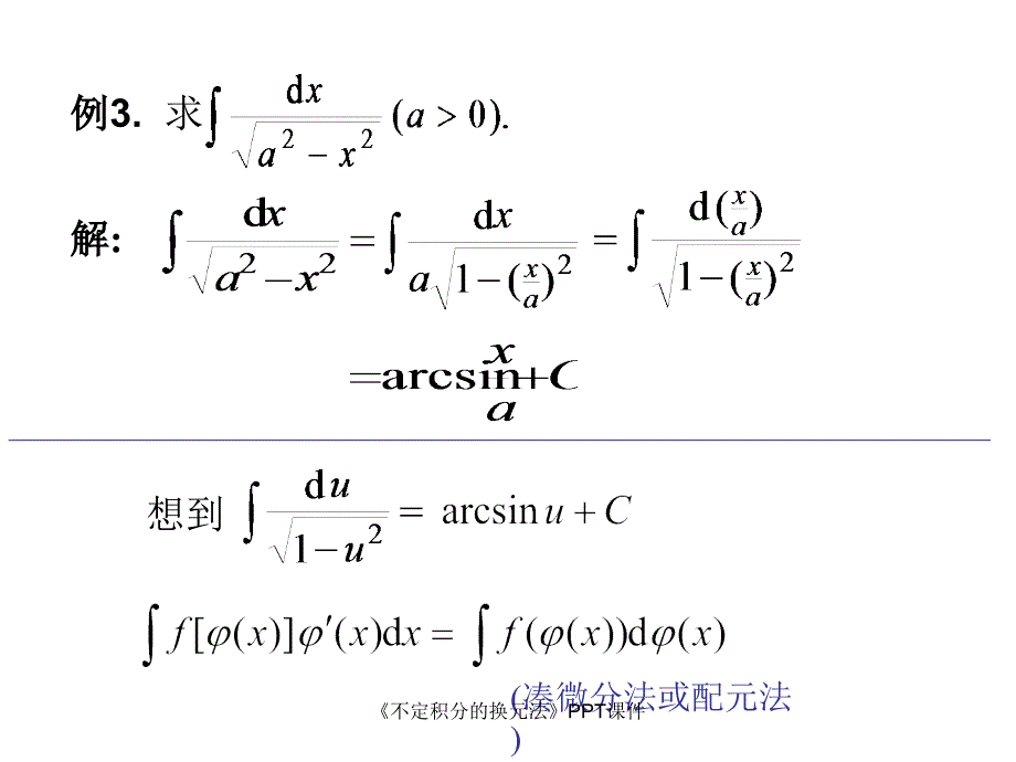 不定积分的换元法课件_第4页