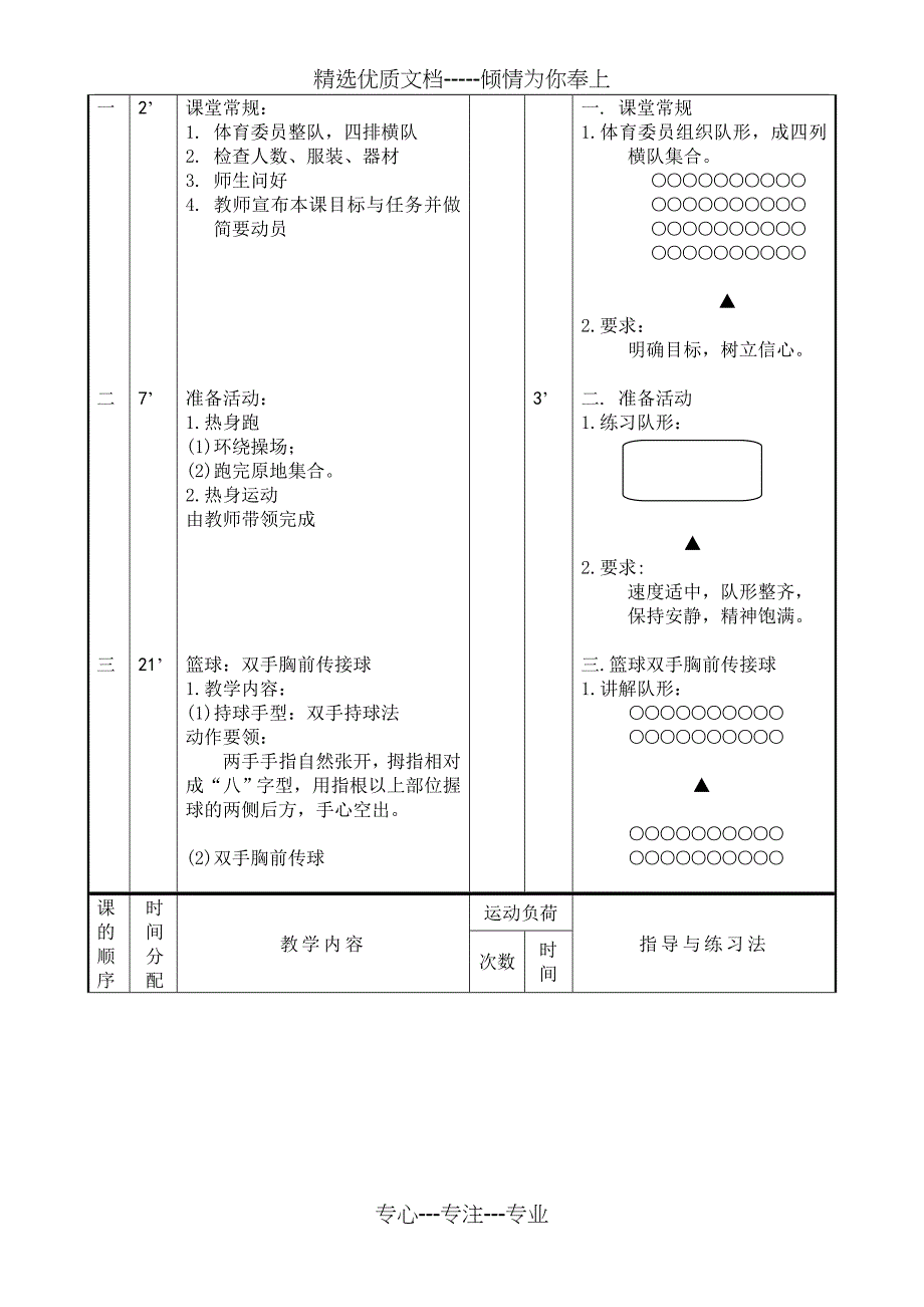 篮球胸前传接球-教案-完整版_第2页