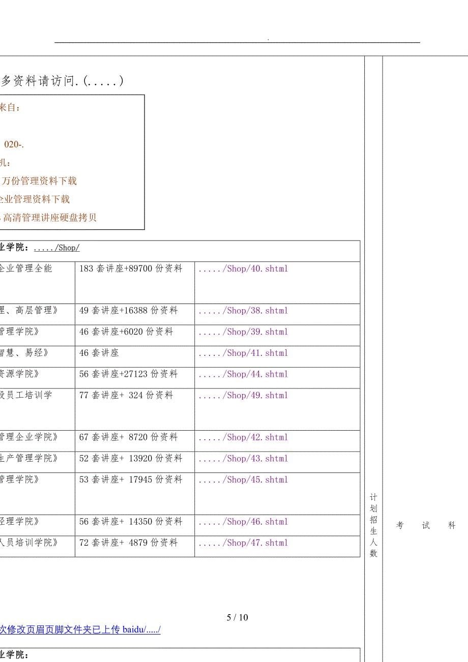 论城市设计学院各学术型专业考试科目指定范围_第5页