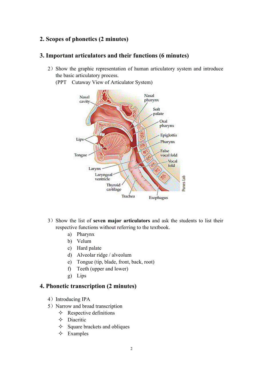 Chapter 2 The Sounds of Language - Teaching Plan_第2页