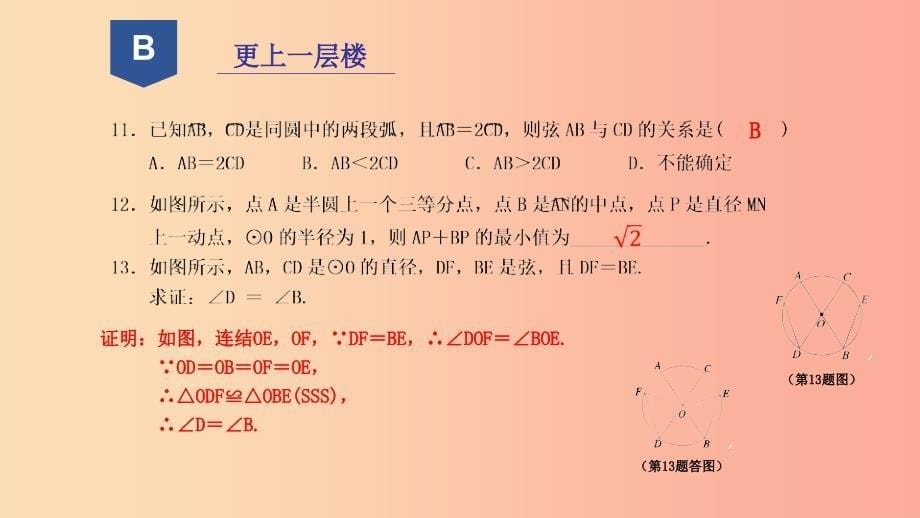 2019年秋九年级数学上册 第三章 圆的基本性质 3.4 图心角课件2（新版）浙教版.ppt_第5页