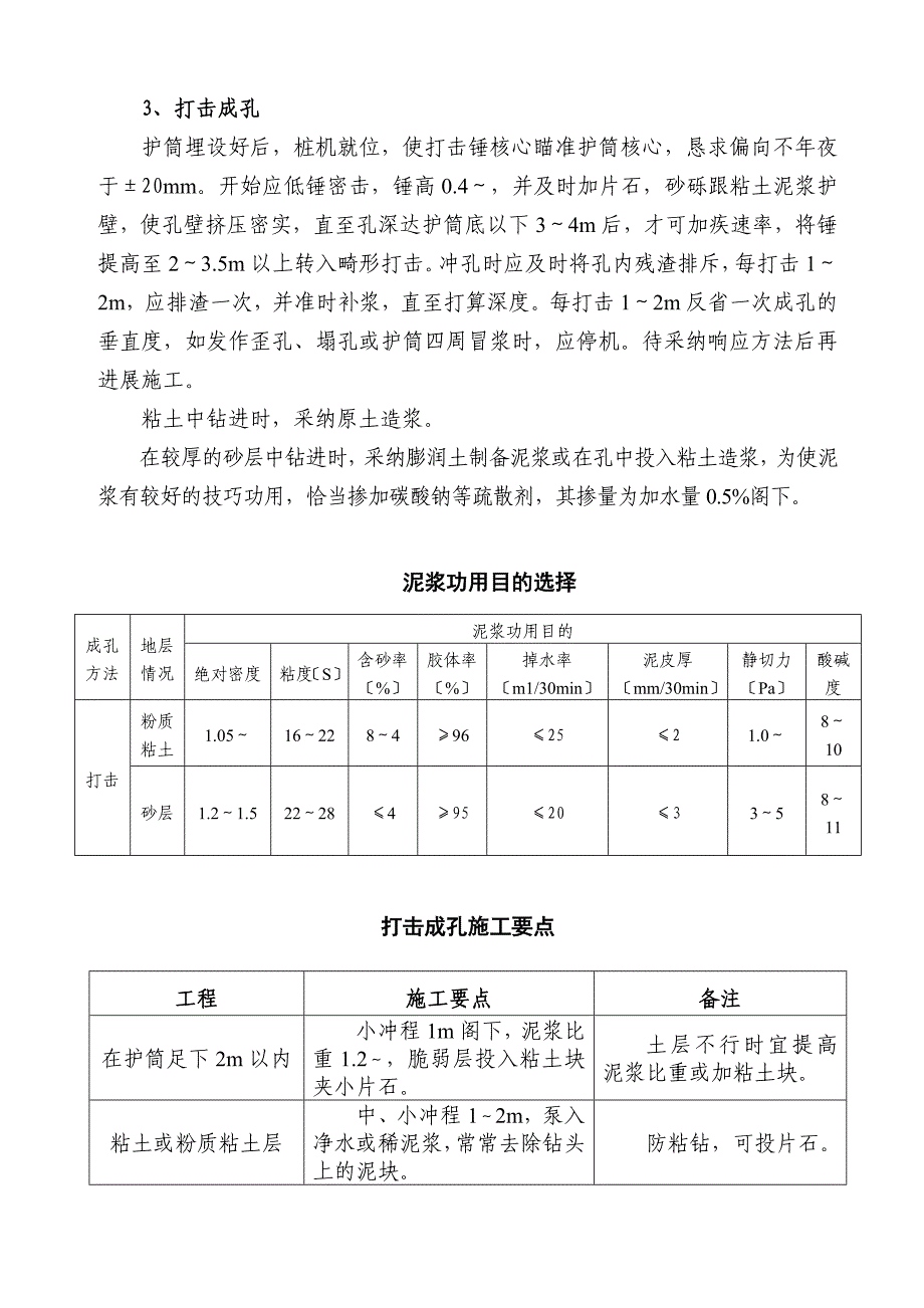 泥浆护壁冲孔灌注桩基础工程施工方案_第4页