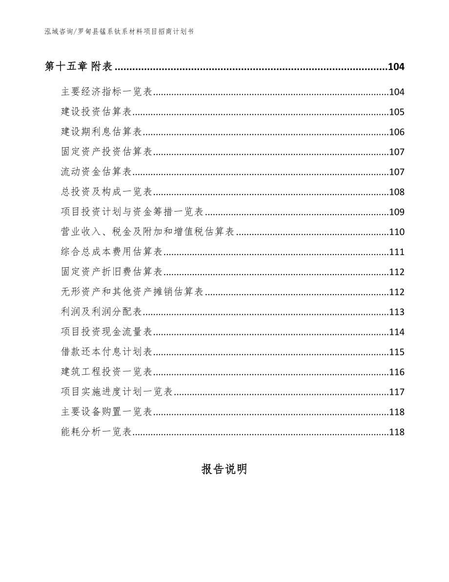 罗甸县锰系钛系材料项目招商计划书_范文参考_第5页