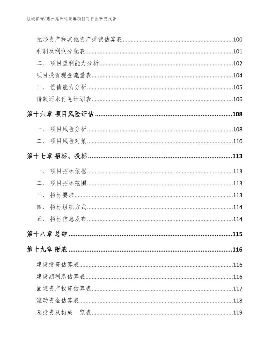 惠州尾纤适配器项目可行性研究报告_第5页