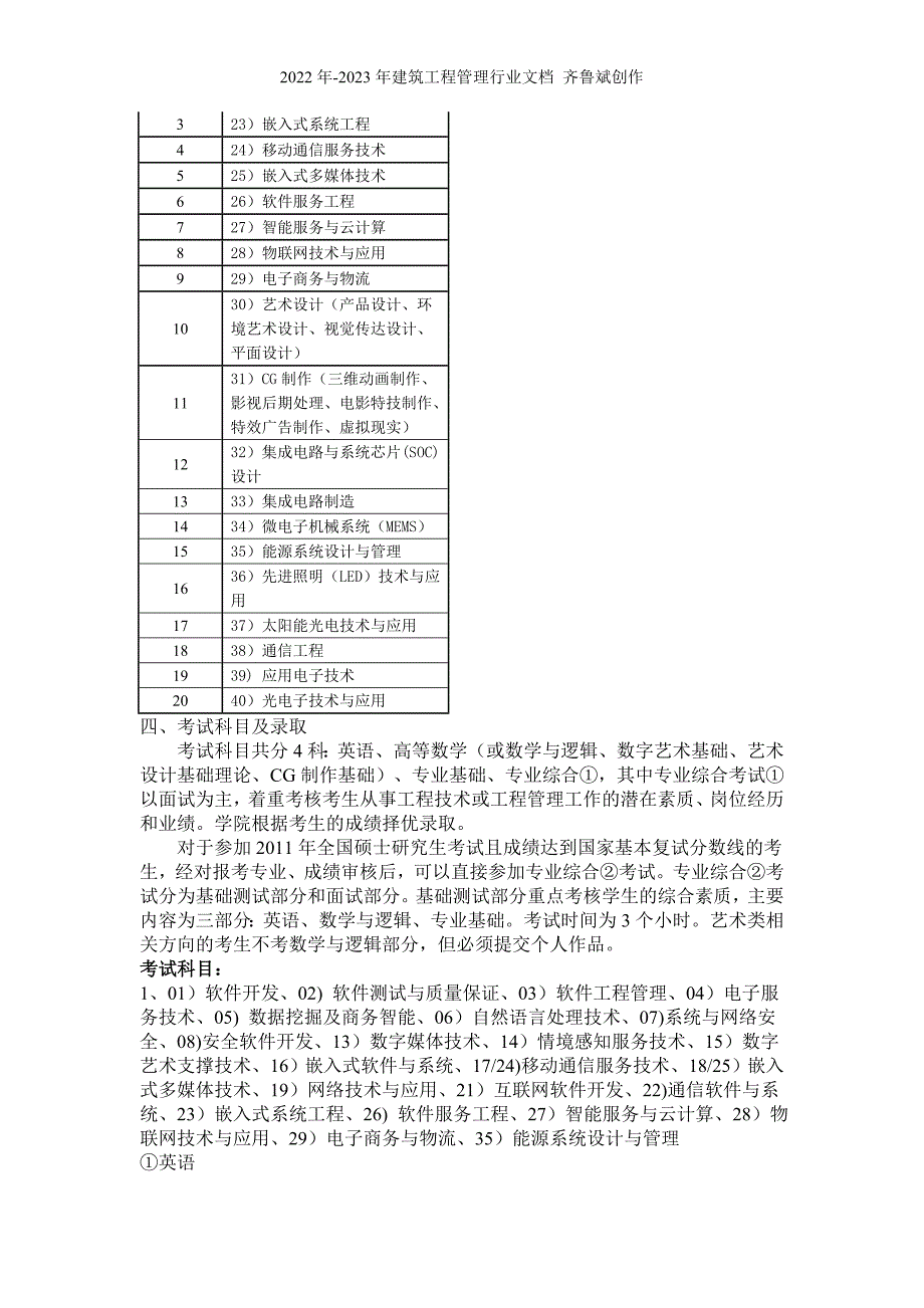 XXXX年北京大学软件工程硕士春季自主命题考试招生简章_第3页