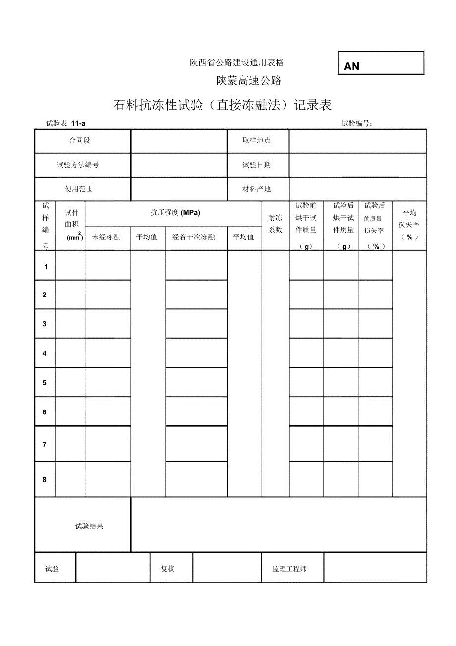 泥浆石料冻融试验表_第3页