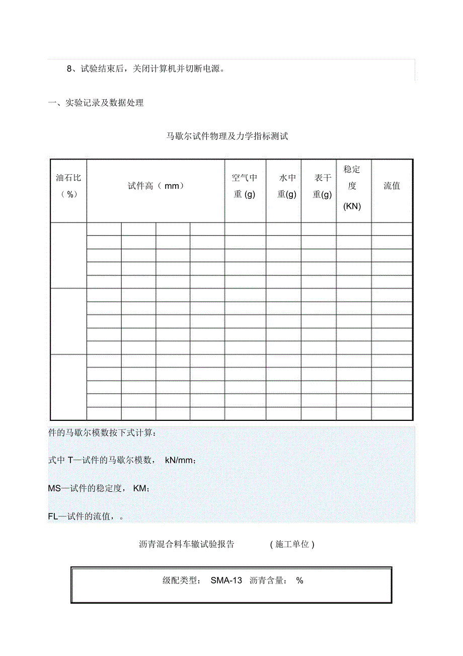 路基路面试验报告沥青混合料_第4页