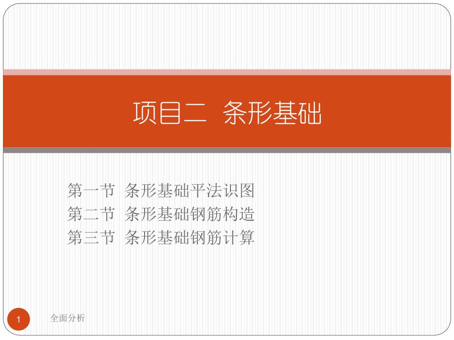 条形基础的平法识图详高教知识_第1页