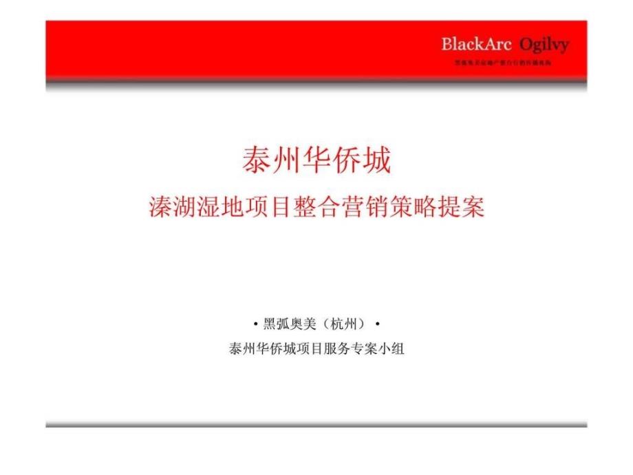 黑弧奥美：泰州华侨城溱湖湿地项目整合营销策略提案_第3页