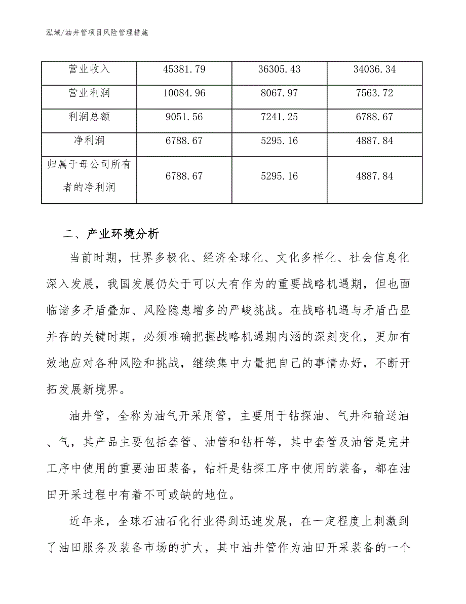 油井管项目风险管理措施_第4页