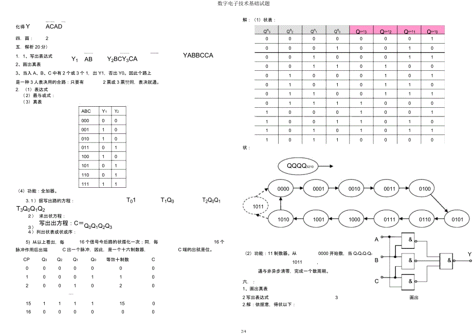 数字电子技术基础试题.docx_第2页