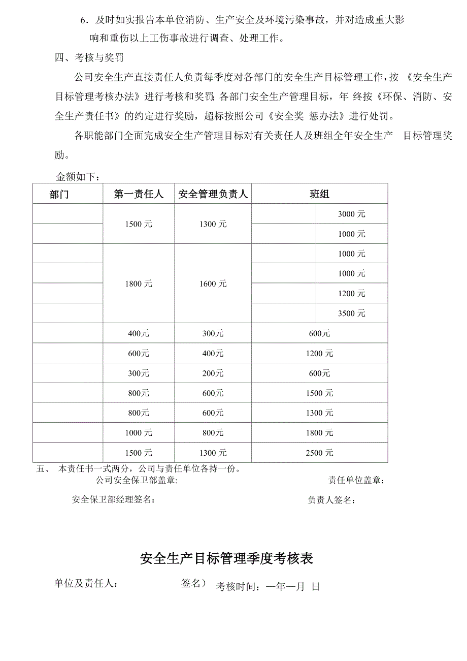 安全生产目标考核办法_第4页