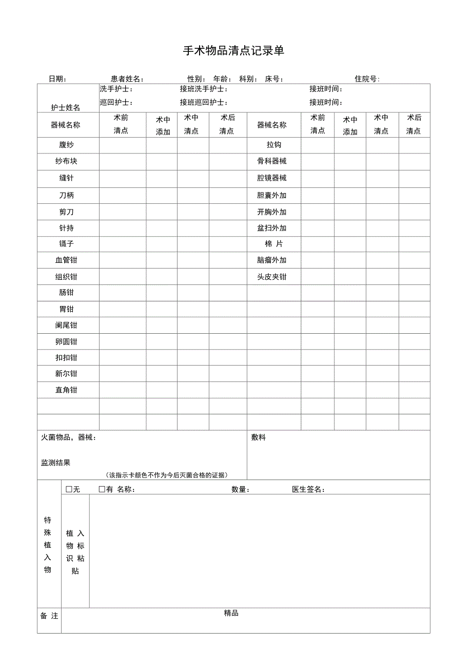 手术护理记录单67984_第2页