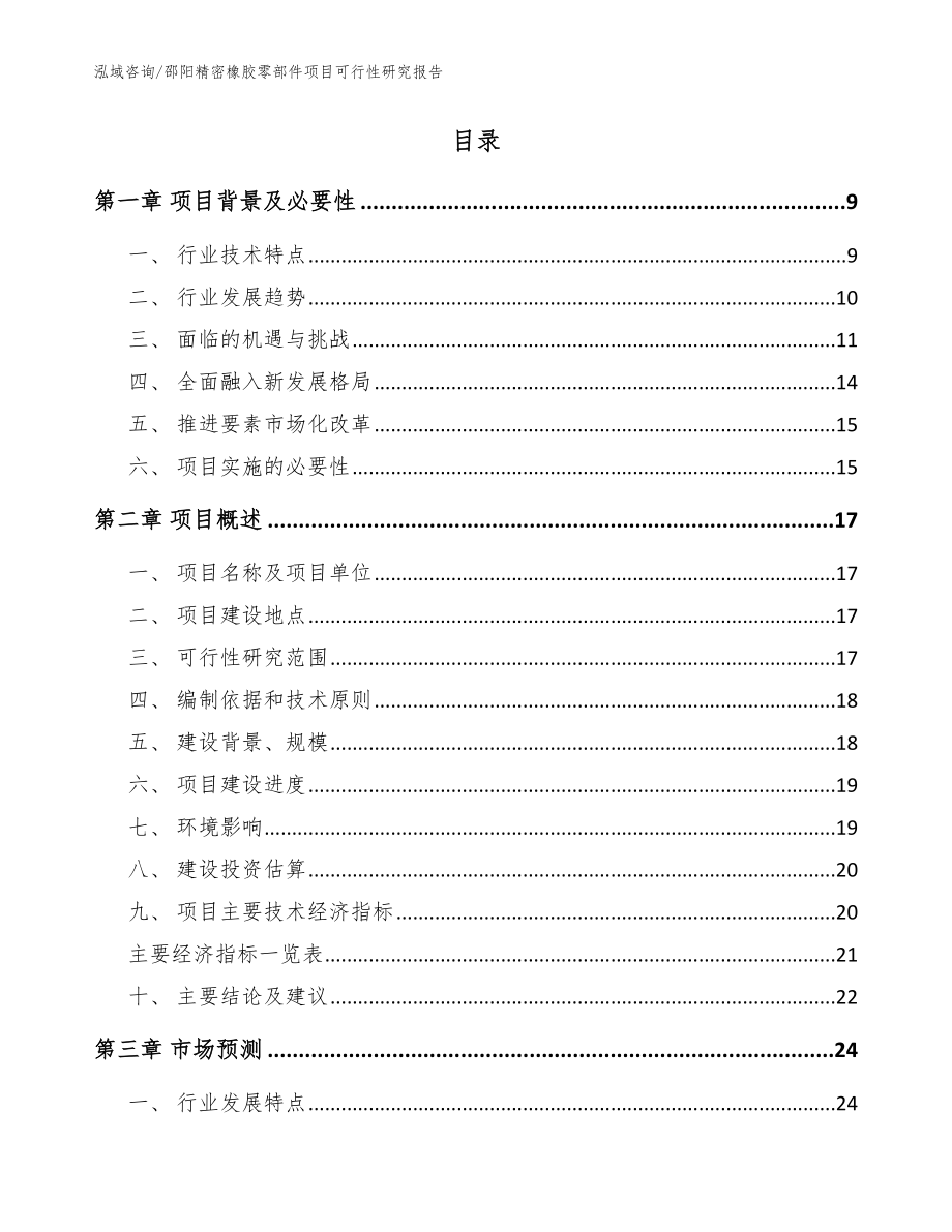 邵阳精密橡胶零部件项目可行性研究报告【模板范本】_第2页