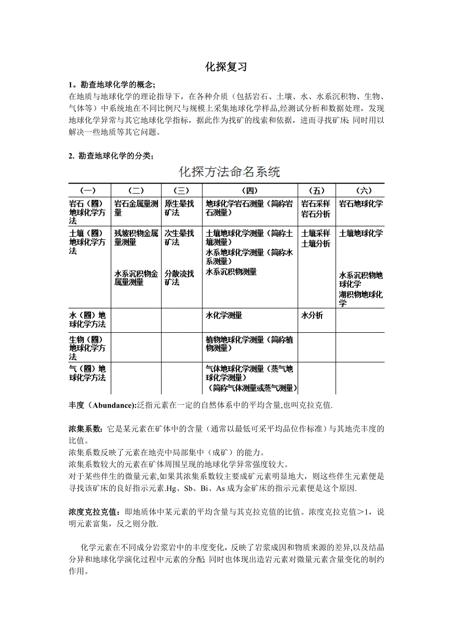 勘探地球化学复习资料_第1页