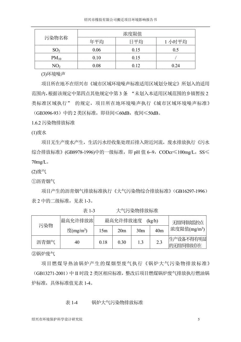 橡胶有限公司易址新建厂房报告书_第5页