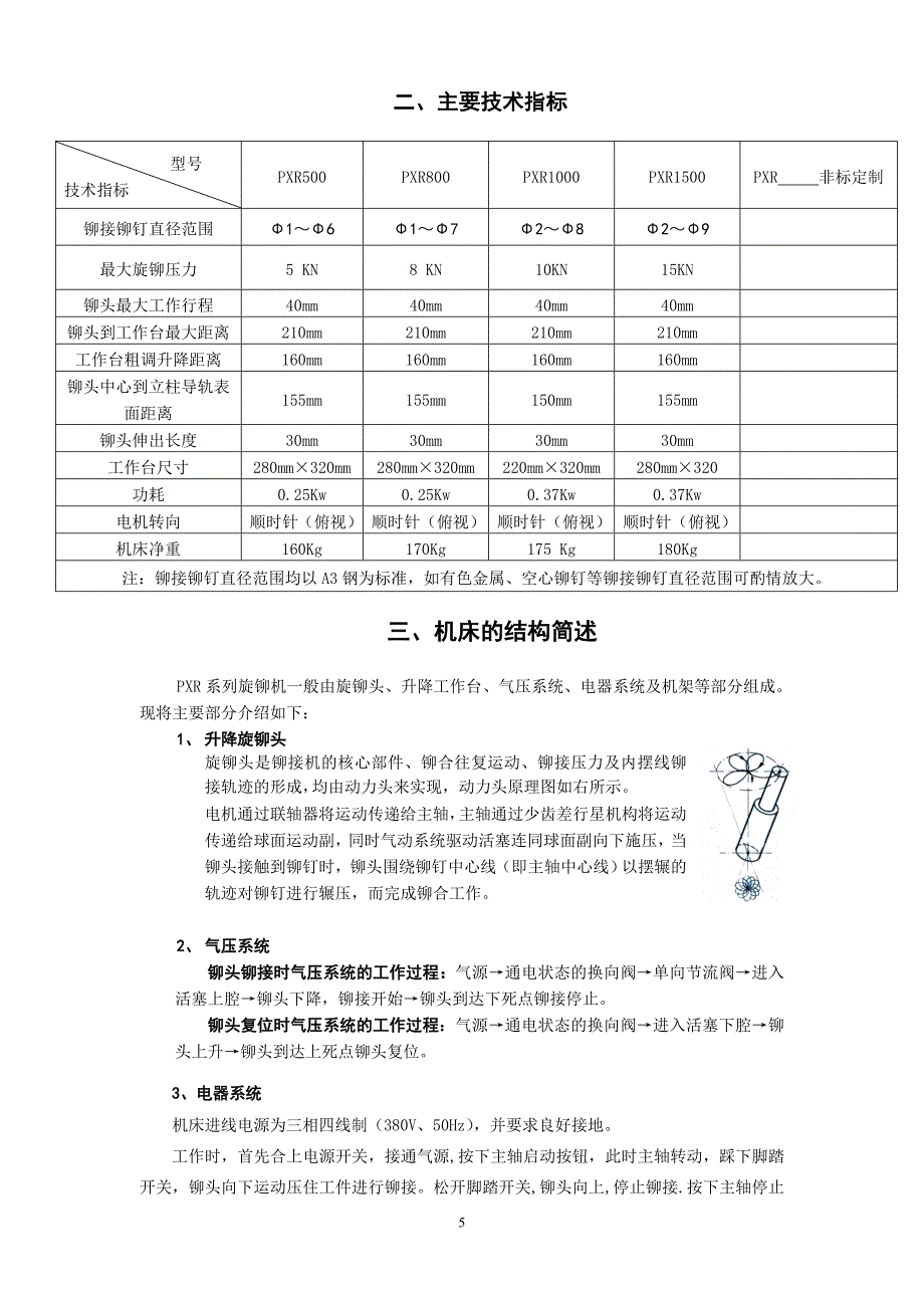 气动旋铆机操作说明书.doc_第5页