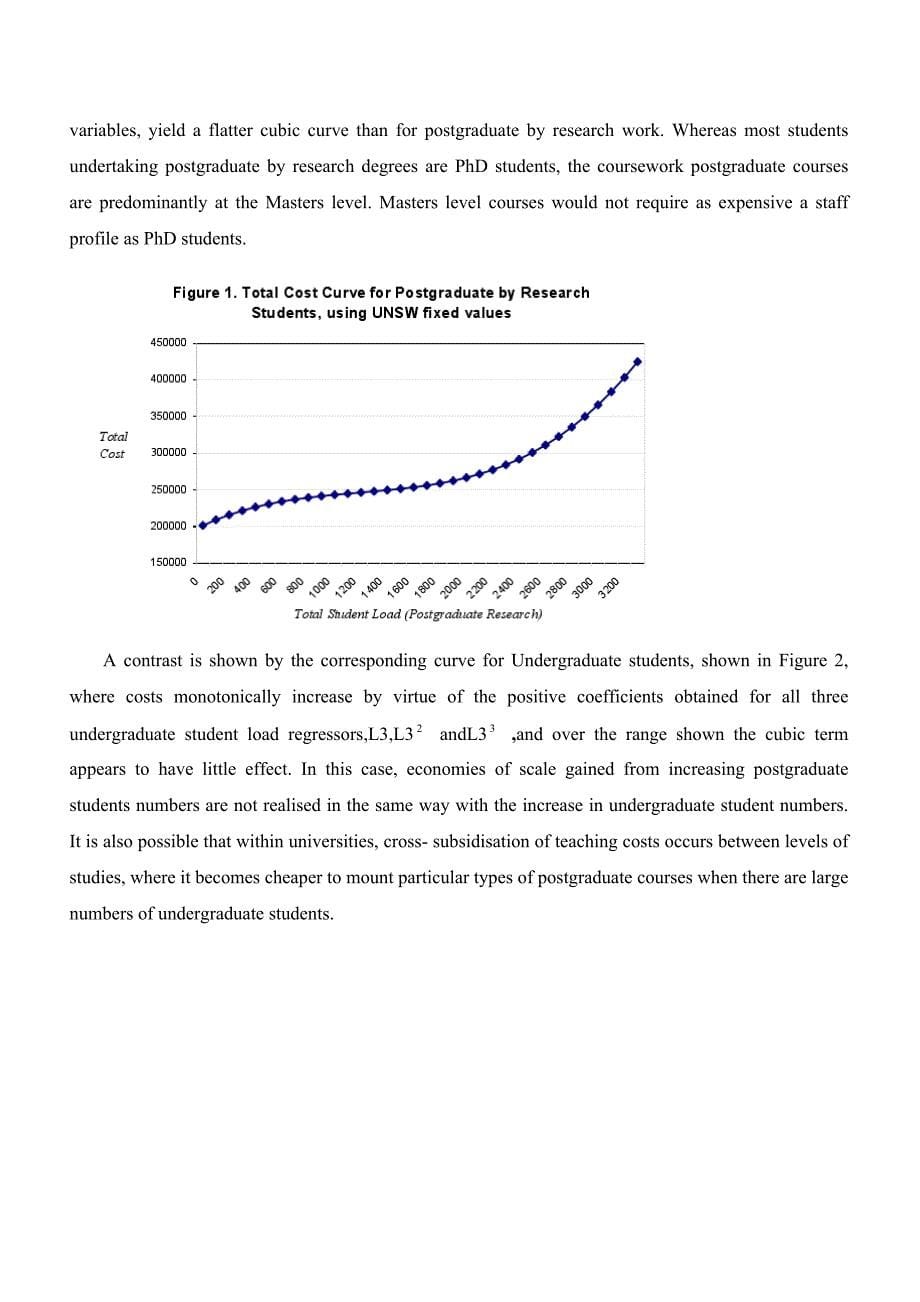 外文翻译--澳大利亚高等教育的成本函数_第5页