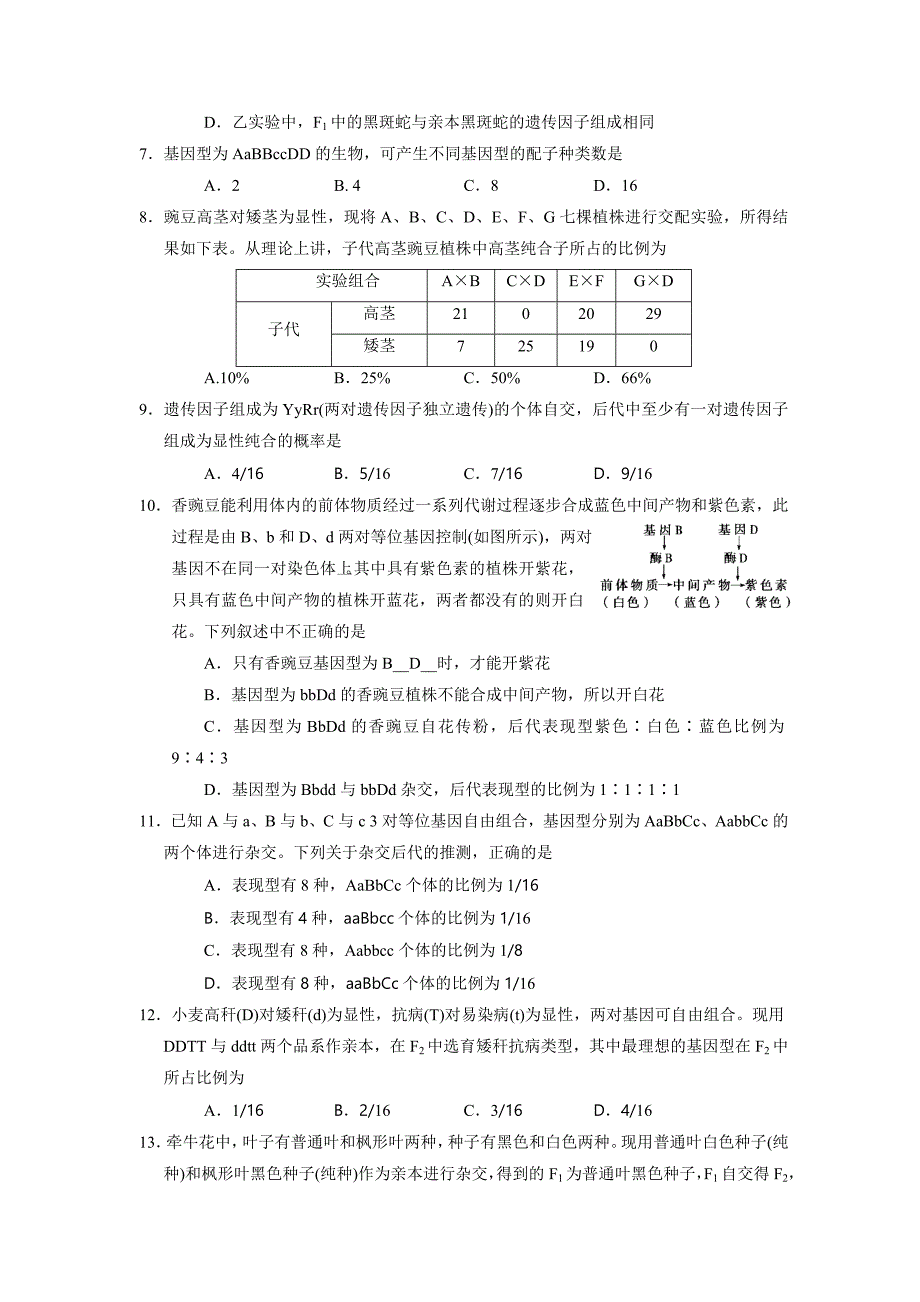 衡阳市二中2016高一下第三次月考.doc_第2页