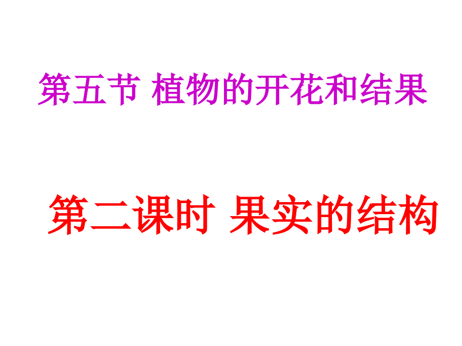 果实的结构PPT课件_第4页