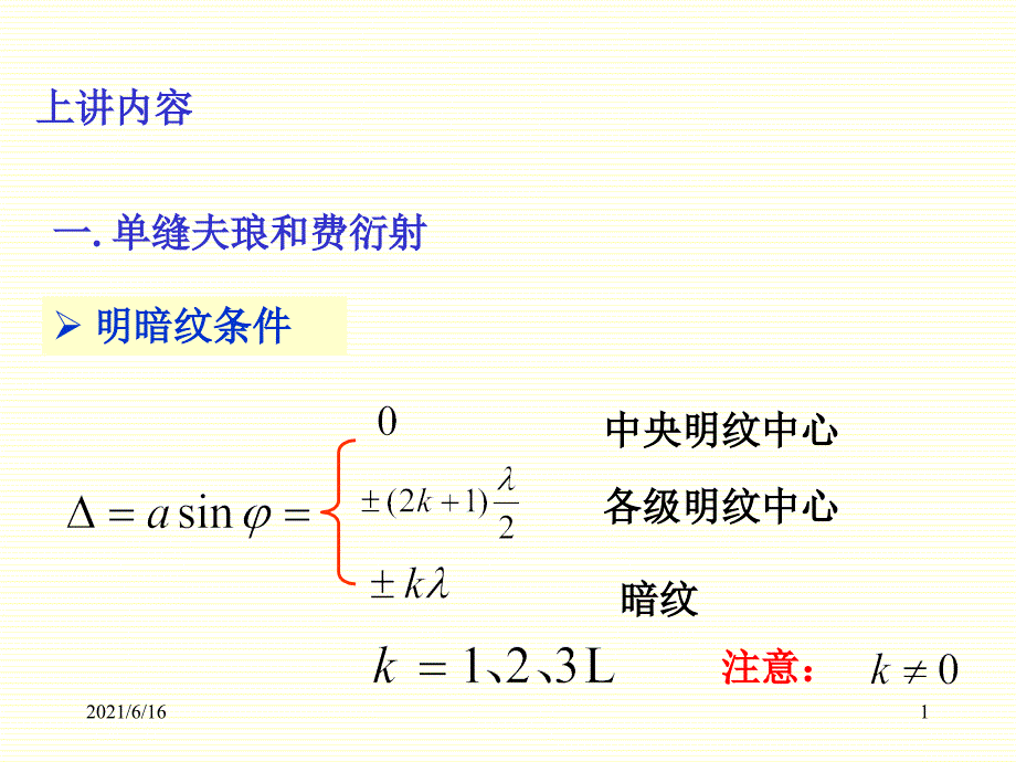 大学物理光栅衍射_第1页