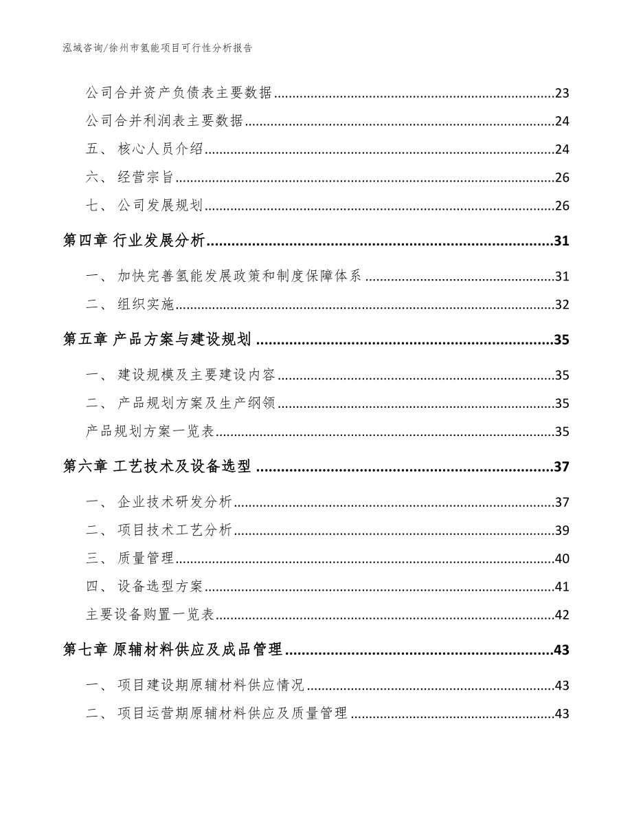 徐州市氢能项目可行性分析报告_范文参考_第4页