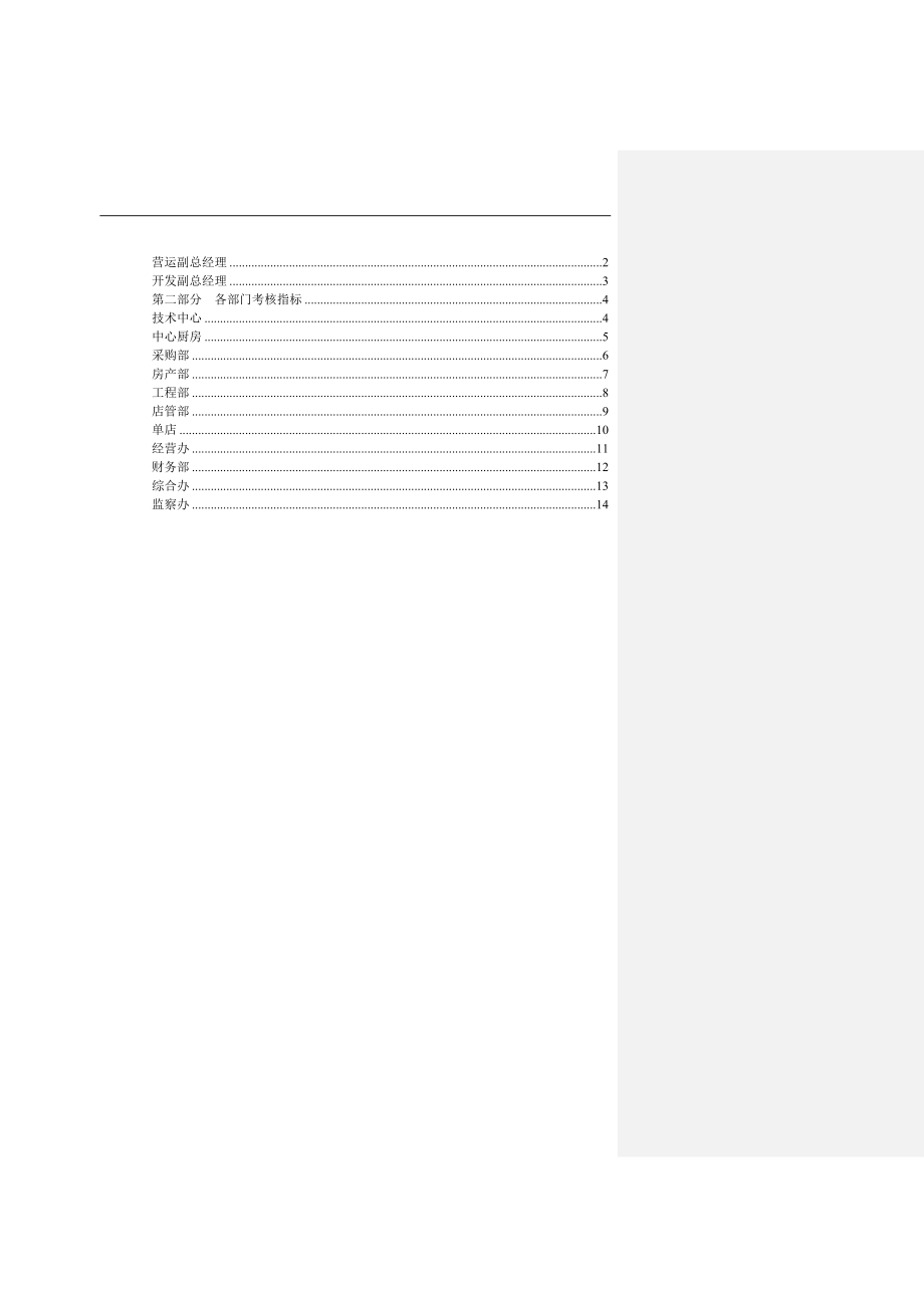 沙锅餐饮公司绩效考核管理办法(1)_第3页