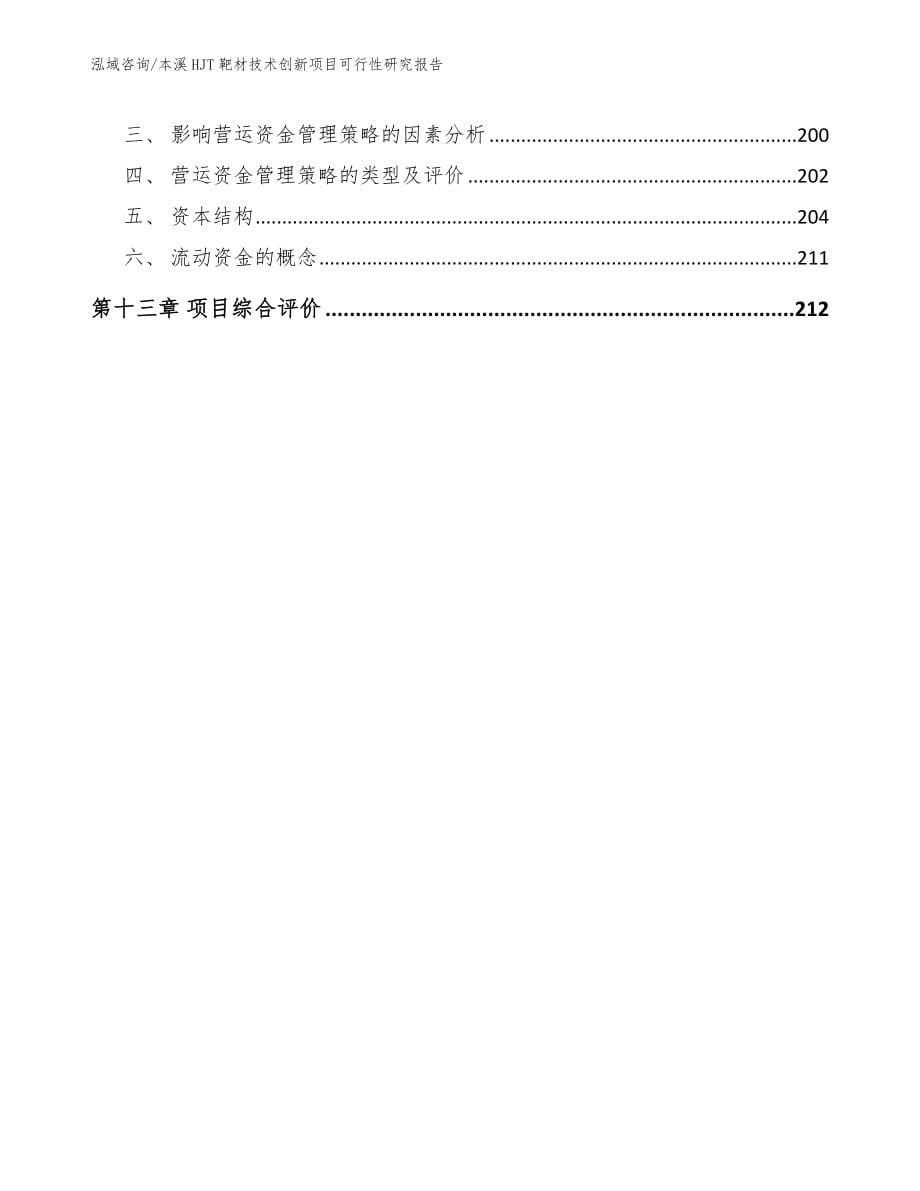 本溪HJT靶材技术创新项目可行性研究报告_第5页