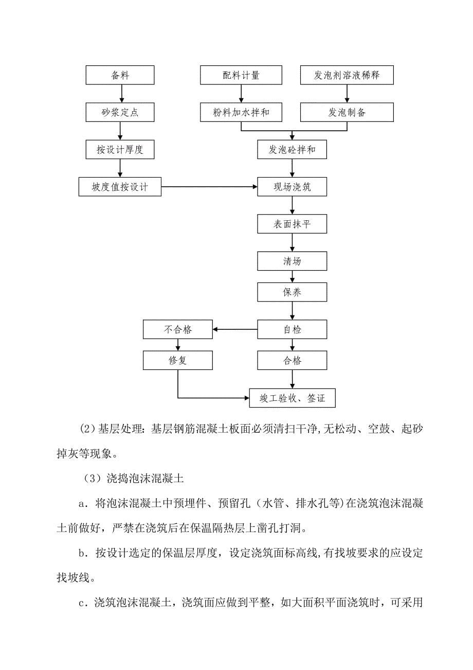 保温屋面泡沫砼施工方案(标准版)_第5页