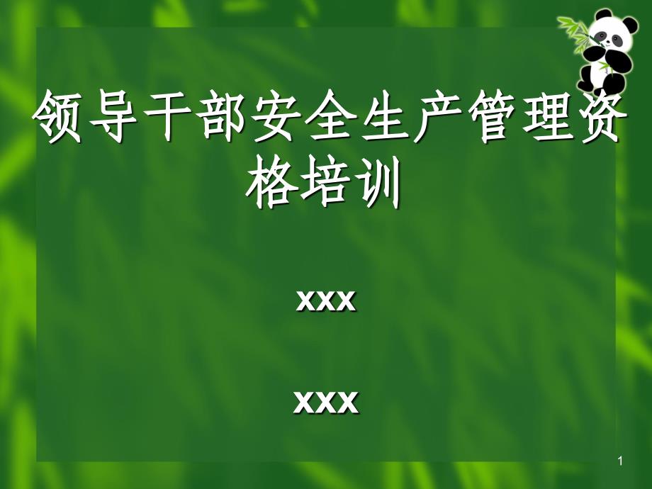 领导干部安全生产培训教材000_第1页