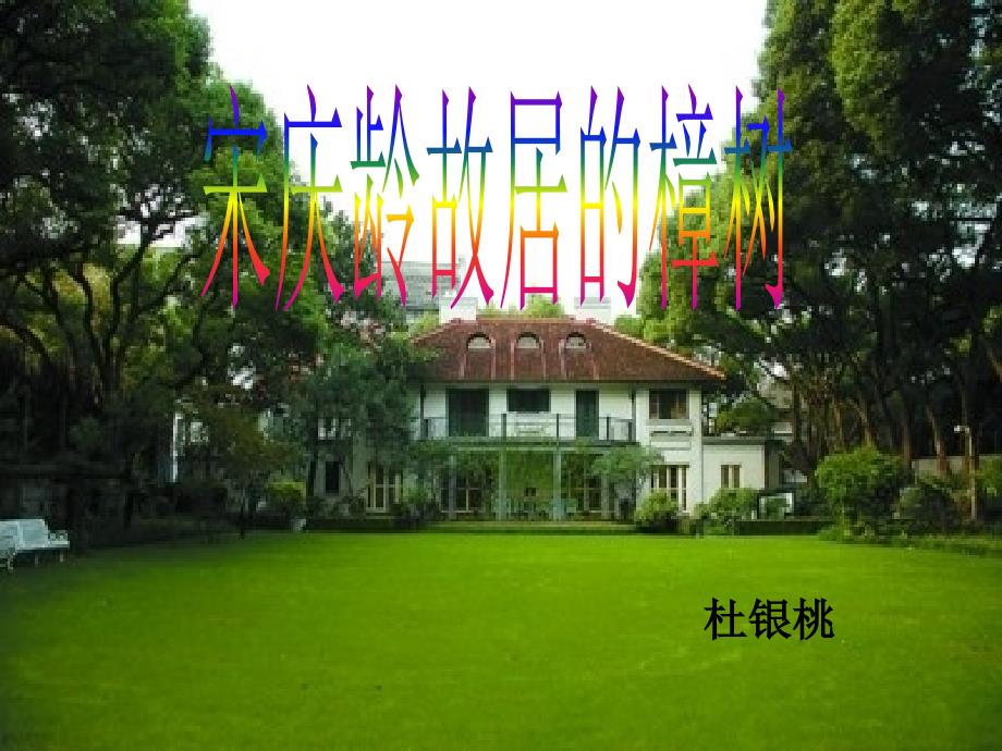 22宋庆龄故居的樟树杜_第1页