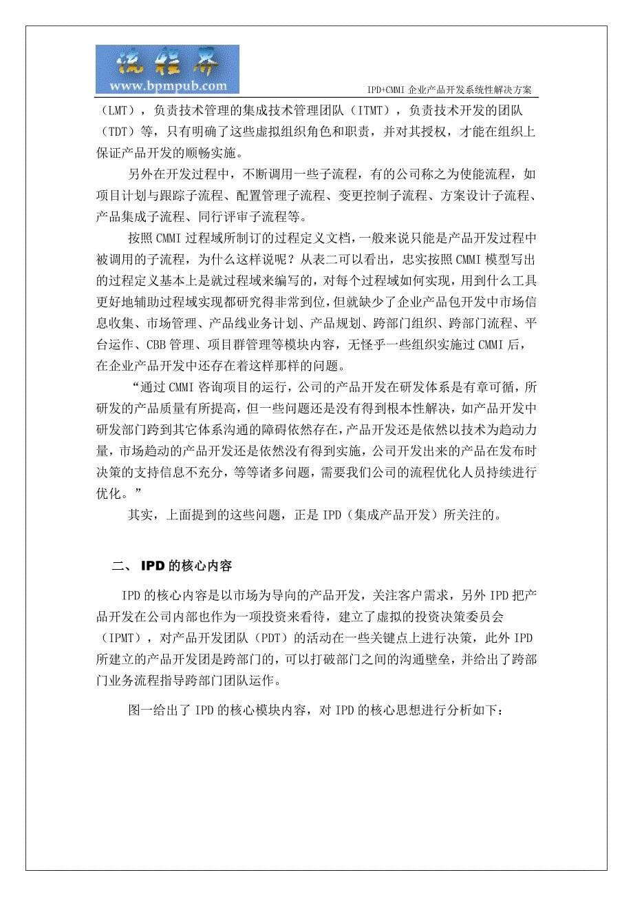 IPD+CMMI企业产品开发系统性解决方案_第5页