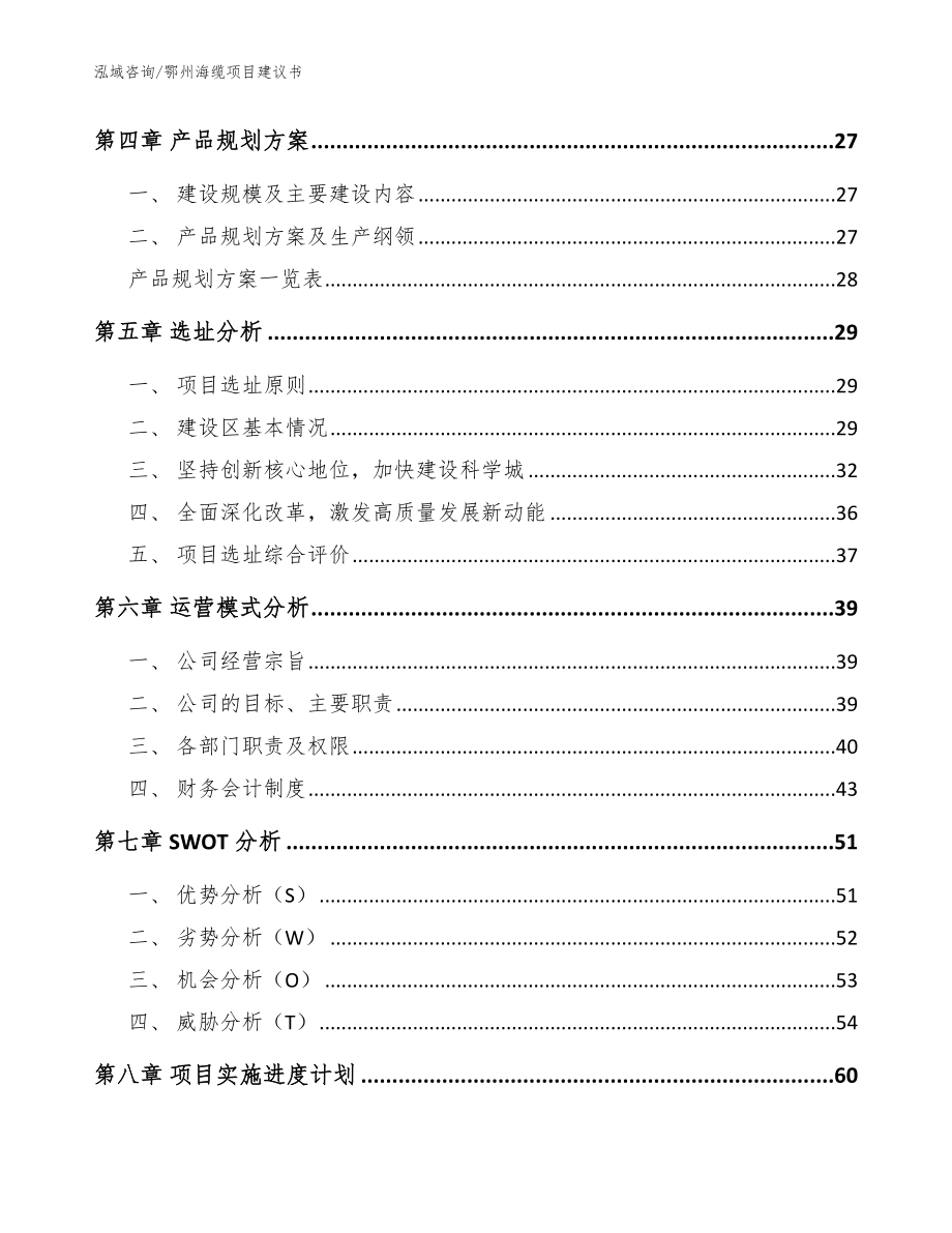 鄂州海缆项目建议书_模板_第2页