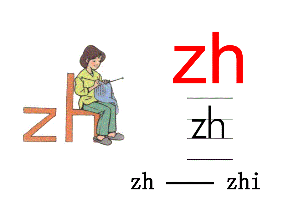 一年级上册语文教学课件 汉语拼音8zh ch sh r人教部编版(共18张PPT)教学文档_第4页