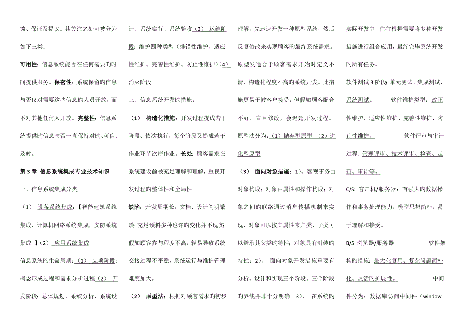 系统集成项目管理工程师中级冲刺打印版.doc_第2页