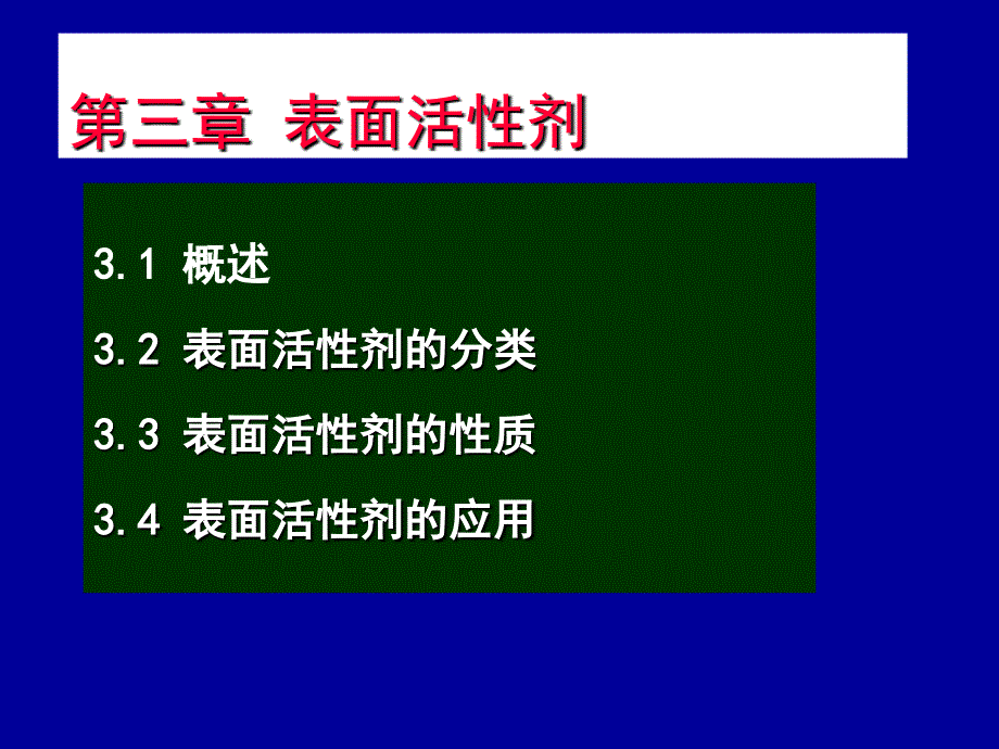 药剂学课件第三章表面活性剂_第1页