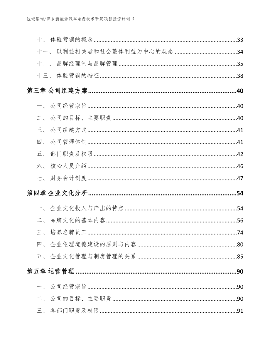 萍乡新能源汽车电源技术研发项目投资计划书【模板范本】_第2页