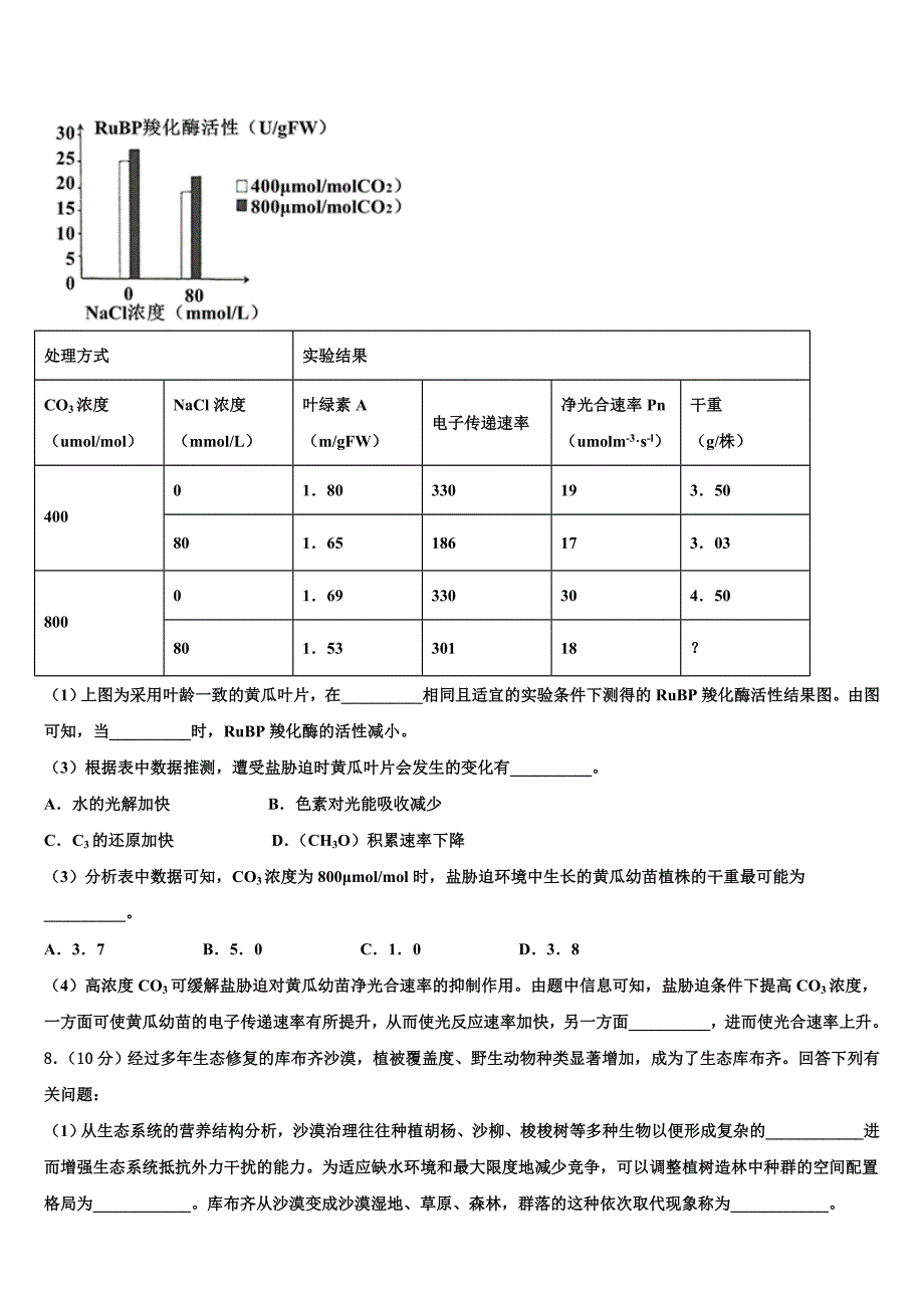 河南省三门峡市陕州区第一高级中学2022学年高考仿真卷生物试卷(含解析).doc_第3页