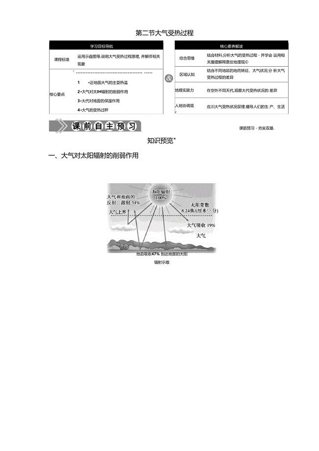 新湘教版必修一2大气受热过程