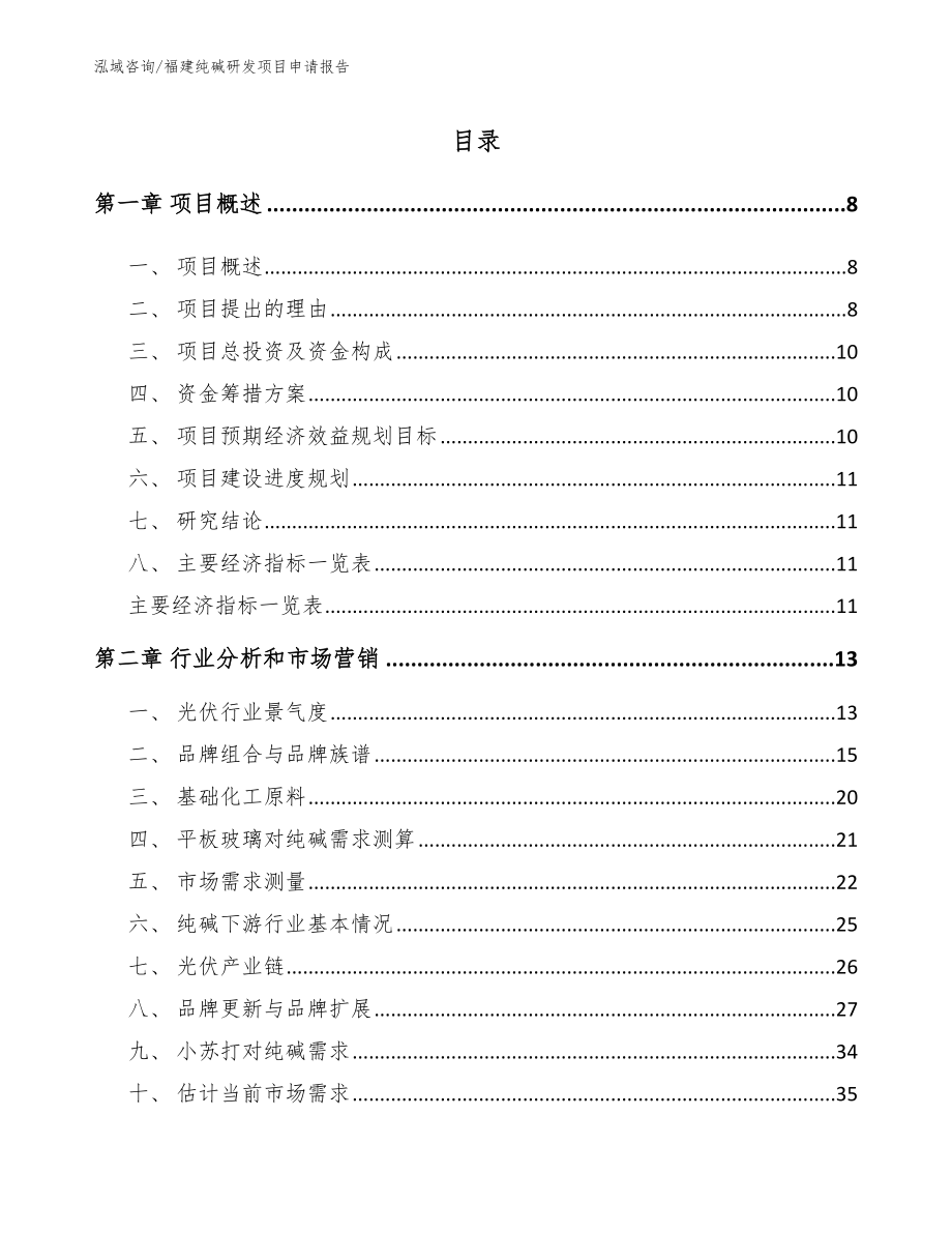 福建纯碱研发项目申请报告（模板参考）_第2页