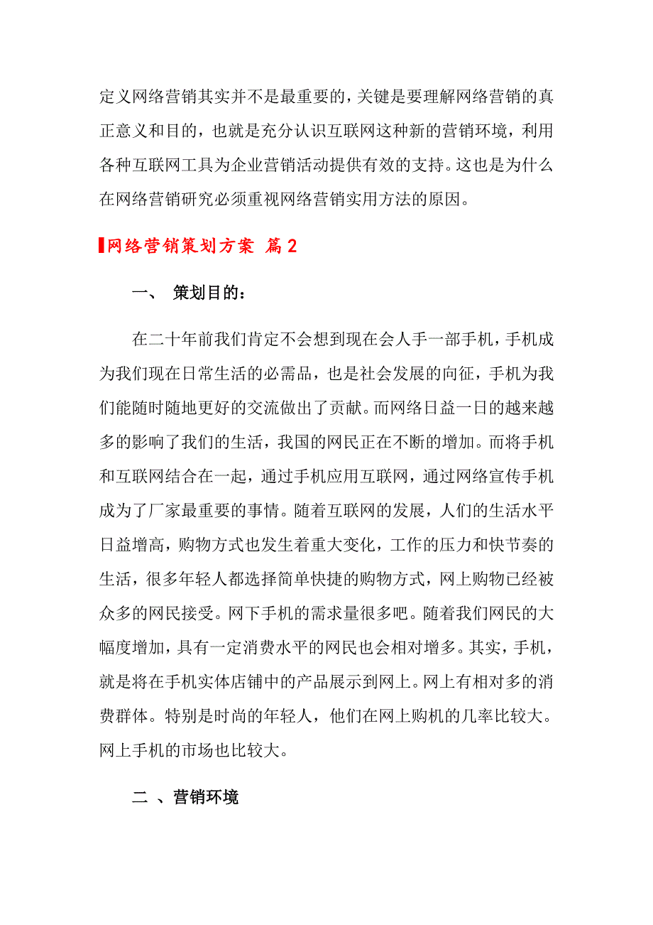 2022年关于网络营销策划方案3篇_第4页